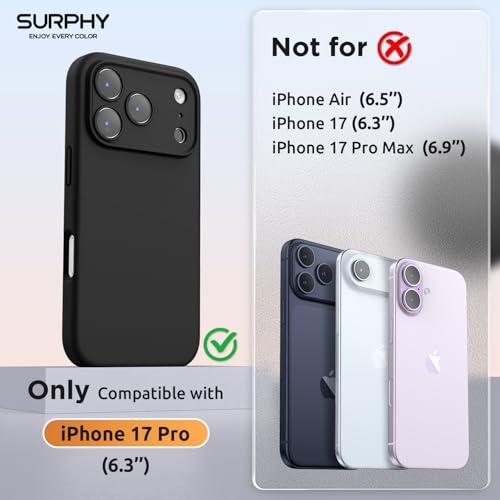 SURPHY iPhone 17 Pro 用ケース シリコン MagSafe対応，6.3インチ対応