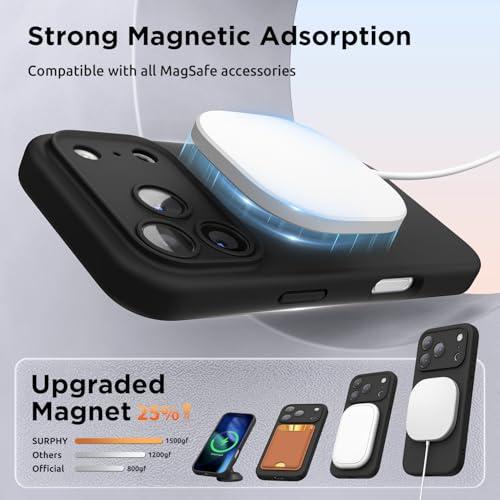 SURPHY iPhone 17 Pro 用ケース シリコン MagSafe対応，6.3インチ対応