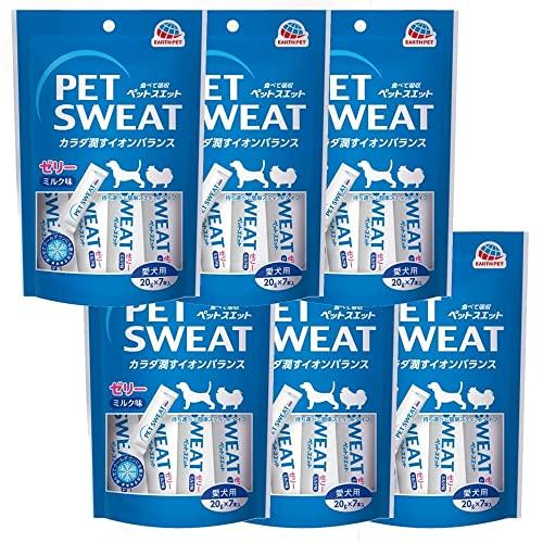 アース・ペット PET SWEAT(ペットスエット) ペットスエットゼリー ミルク風味 愛犬用 20g×7本×6個セット | 