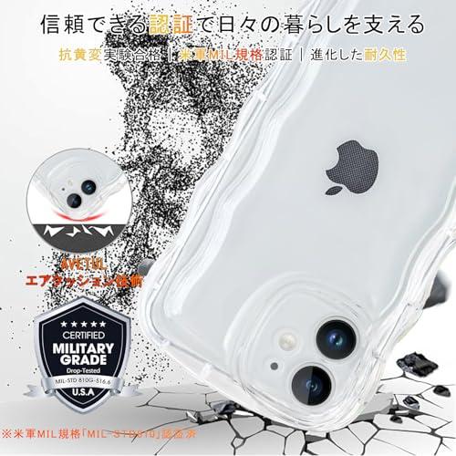 AVETUL iPhone 12 mini ケース クリア ウェーブ アイフォン12mini