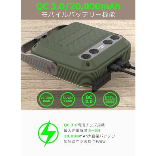 SUPERWAY 20000mAh led ランタンQC 3.0/22.5W 2024新登場 1600ルーメン