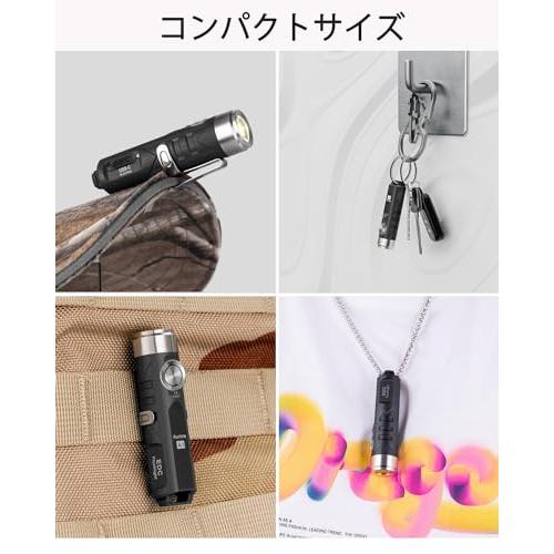 RovyVon オーロラ A1 明るい懐中電灯、650 ルーメン USB C 充電式小さな懐中電灯、キーチェーン懐中電灯 4 明るさモード、水の |  | 02