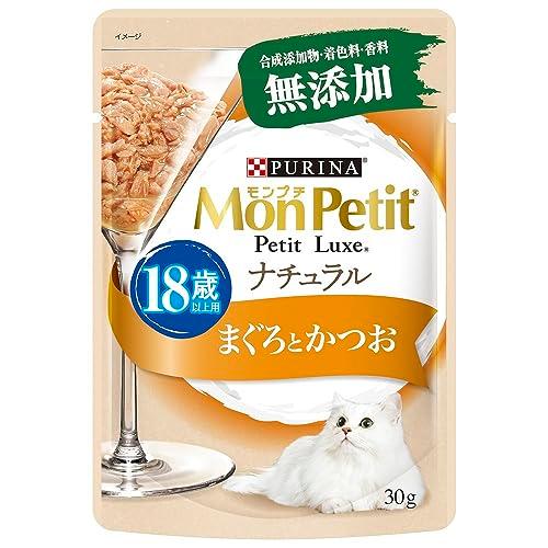 モンプチ キャットフード プチリュクスパウチ ナチュラル 18歳以上用 まぐろとかつお 30gx12 | 