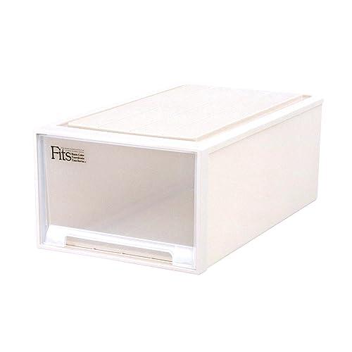 天馬 収納ボックス フィッツケース 押入れ 幅44×奥行74×高さ30cm 収納ケース たわみにくい 衣装ケース 日本製 色 カプチーノ サイズ | 