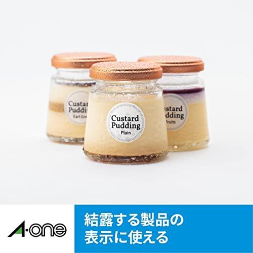 エーワン ラベルシール インクジェット 超耐水 光沢紙 48面 丸型 10