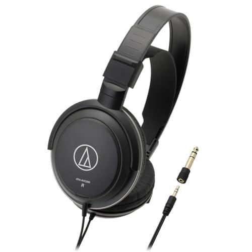 オーディオテクニカ ATH-AVC200 ヘッドホン 有線 音楽・映画観賞用 /ケーブル 3m/6.3mm標準/3.5mmミニ接続 ブラック | 
