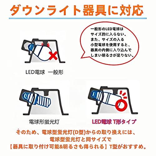 LED電球 T形タイプ 口金直径26mm 60W 100W形相当 電球色相当(7.5W) 1090ルーメン 一般電球・T形タイプ 密閉器具対応 |  | 02