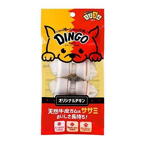 ディンゴ (Dingo) 犬 おやつ ミート・イン・ザ・ミドル オリジナルチキン ミニ4本入 牛皮の内側に肉を巻き込み最後まで飽きずに食べる長持 | 