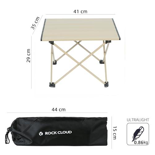 Rock Cloud キャンプテーブル 折りたたみ 41x35cm アルミ ロールテーブル コンパクト 超軽量 アウトドア 運動会 BBQ ハイ |  | 01