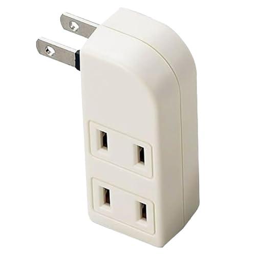 アイメディア(Aimedia) コンセントタップ 電源タップ 2個セット サイド