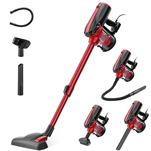 LNSOO 掃除機 コード式 サイクロン 17000Pa 超強力吸引 5M電源コード