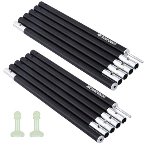 タープポール AVOFOREST 直径19mm 2本セット アルミ製 最長204cm 6本