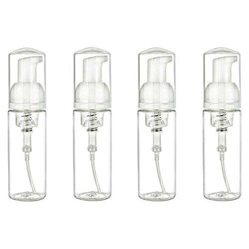 shopdp 4個セット 透明 泡ポンプボトル 泡 ソープ ポンプ ディスペンサー ボトル 50ml 詰め替え容器 (50ml-A) | 