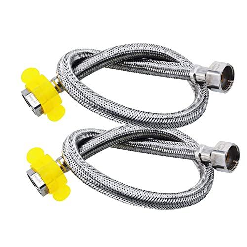 Lychee Light フレキパイプ水道用 水道管延長 取り付けホース ナットが厚くなった 接続用20CM-200CMフレキホース ステンレス | 