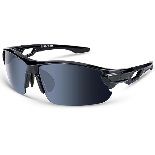 BEACOOL] スポーツサングラス 偏光レンズ 野球 自転車 釣り ランニング