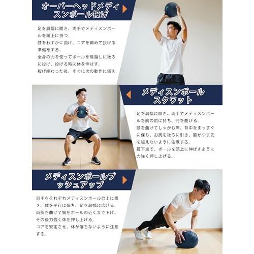 PROIRON メディシンボール 3kg トレーニングボール ウエイトボール 筋トレ ボール メディシングボール 重心安定 柔らかな触感 |  | 02