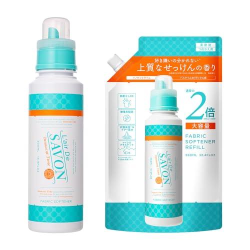 L'air De SAVON(レールデュサボン) レールデュサボン 液体 柔軟剤 イノセントタイム 500ml×960ml 大容量 詰替え せっ | 