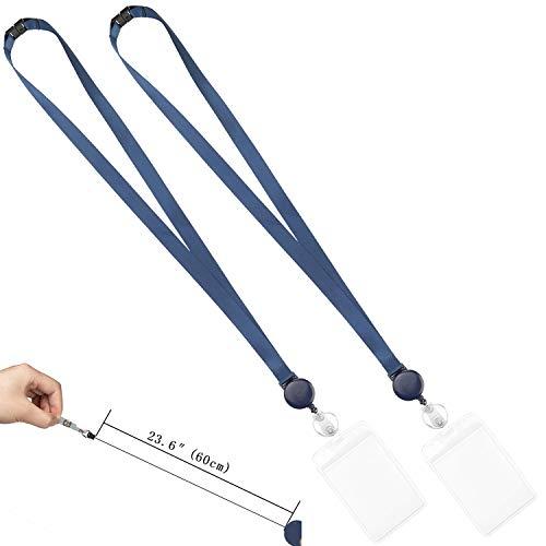 YOUOWO IDカードホルダー カードホルダー カードストラップ リール リールストラップ ネックストラップ と吊り下げ 名札・ホルダー 伸縮 |  | 01