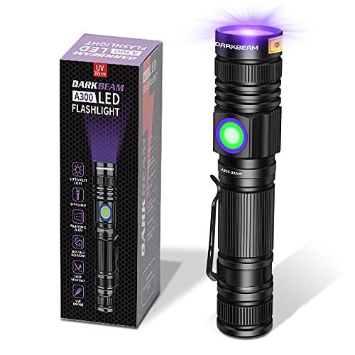 DARKBEAM UV 395nm 懐中電灯 ブラックライト 充電式 USB ウッドランプ