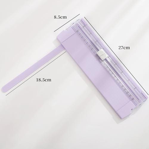 ペーパーカッター 裁断機 小型 2個替え刃付き A4 対応 スライドカッター 双方向 厚紙 写真 コーピー用紙 文房具 スケール定規が付属 (パ |  | 01