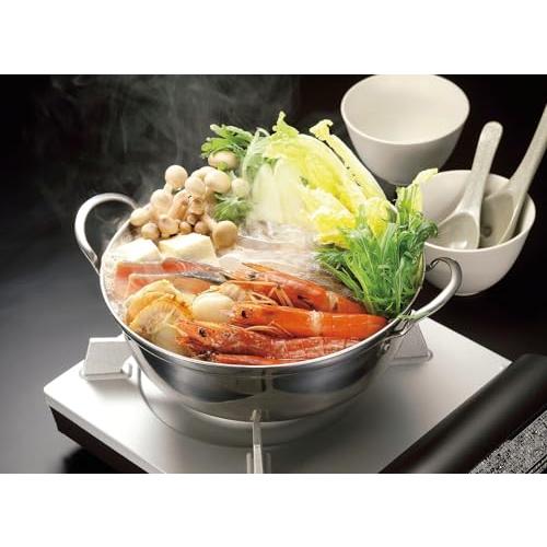 カクセー(Kakusee) 卓上鍋 22cm 2~4人用 両手鍋 ガスコンロ HI対応 軽量 ガラス蓋 ステンレス製 サビにくい 四季彩 しきさ |  | 01