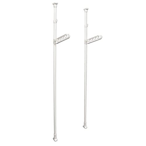 HEIAN SHINDO 突っ張り室内物干し竿受け 1段 ホワイト 耐荷重10kg 高さ175~275cm TMH-61 平安伸銅工業 | 