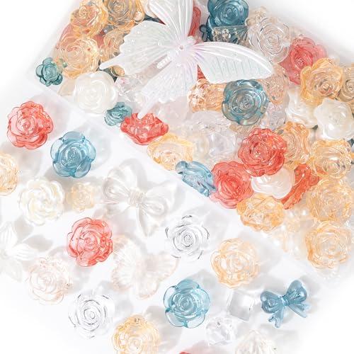 デコパーツ ビーズ ホイップデコ パーツ 特典ビーズ含む・26セット展開・約110個 アクリル セット トレカ 硬質ケース デコ 手芸 ハンドメ | 