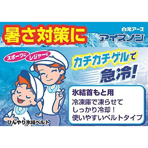 まとめ買いアイスノン 首もとひんやり氷結ベルト ポリエステル (カバー1枚+ゲル2コ入)×2個 ブルー |  | 01