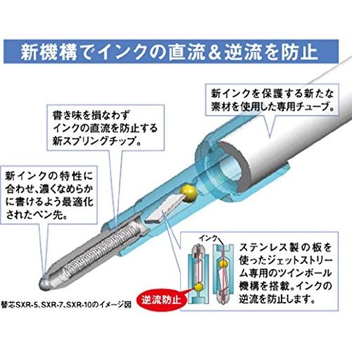 三菱鉛筆 2色ボールペン ジェットストリーム 10本 0.7 透明 書きやすい SXE230007.T |  | 02