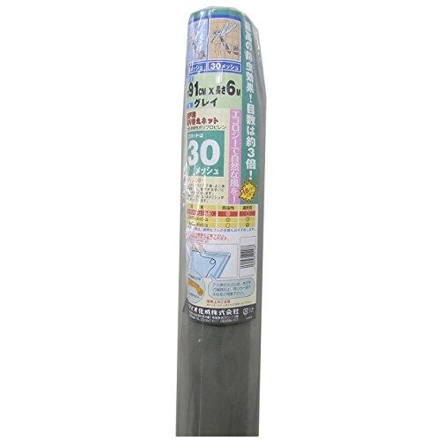 ダイオ 網戸張替用 網戸用張替ネット ３０メッシュ ９１ｃｍｘ６ ｍ グレイ | 
