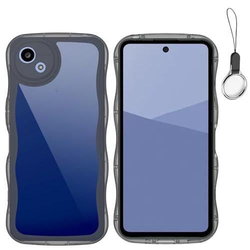 HILEGENER for AQUOS Wish 5 かわいい ケース うねうね レンズ保護 耐