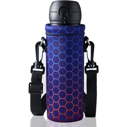 UOQCDQ 水筒カバー 水筒カバー ショルダーのみ 500ml~600ml用 独自の縫製技術を採用し、子供向けに設計された柄です、お子様に気に | 