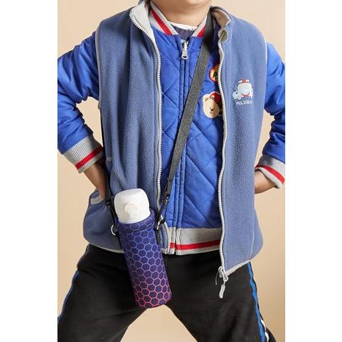 UOQCDQ 水筒カバー 水筒カバー ショルダーのみ 500ml~600ml用 独自の縫製技術を採用し、子供向けに設計された柄です、お子様に気に |  | 02