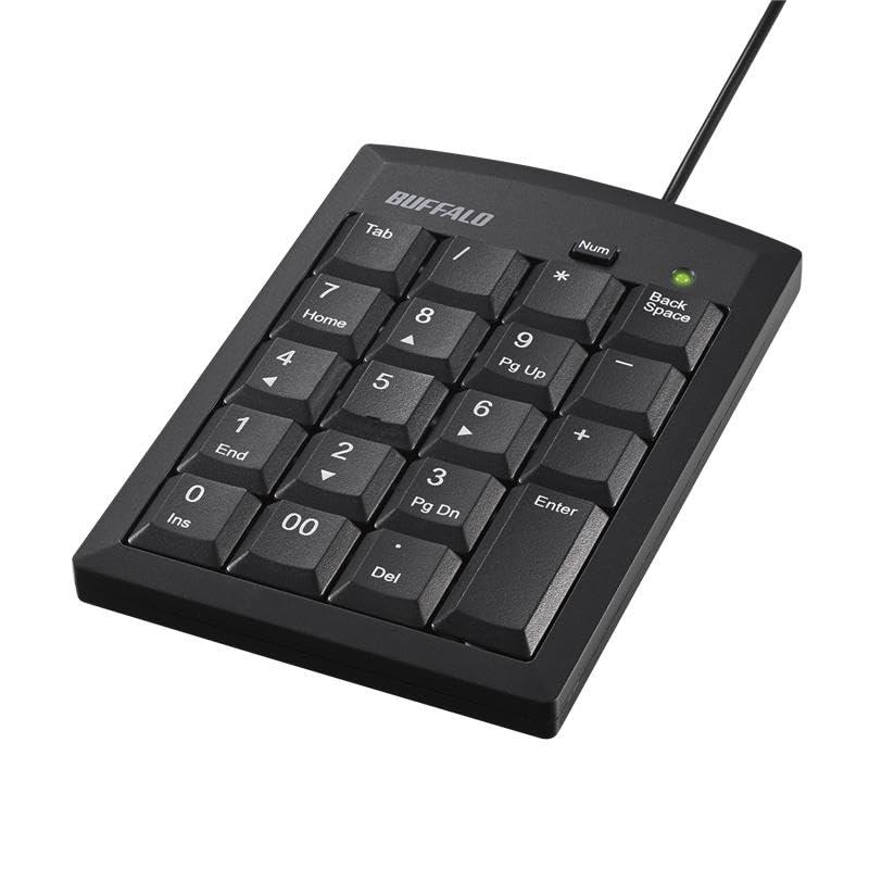 バッファロー テンキー 有線 USB Type-A Tabキー 00キー キーボード