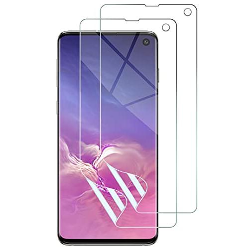2枚セットGalaxy S10 フィルム [kakuki] SC-03L SCV41 指紋認証が TPU素材 薄 3D設計 浮き防止 気泡レス | 