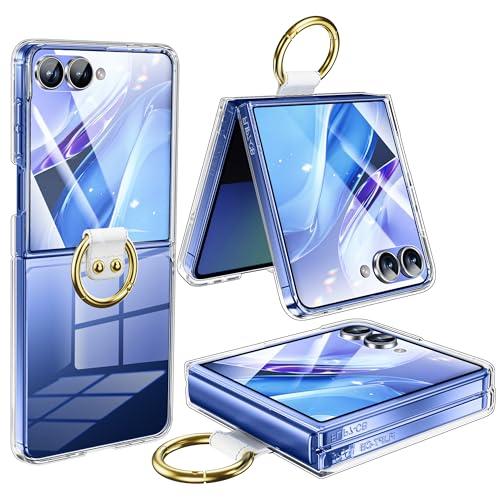 Samsung Galaxy Z Flip7 256GB ケース付き Galaxy Z Flip7 ケース クリア リング付き Samsung ギャラクシーz