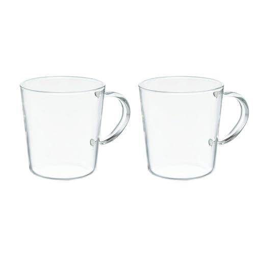 HARIO(ハリオ) ストレートマグ 2個セット 300ml コーヒー ティー グラス 電子レンジ・食洗器OK 耐熱ガラス 日本製 SRM-18 | 