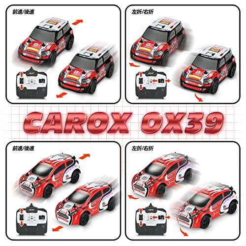 Carox ミニ ラジコンカー 子供向け 1/32スケール ミニラジコン2個