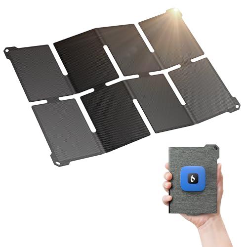 BigBlue ソーラーパネル ソーラー充電器 22W USB-A/Type-Cポート 小型 超軽量383g 折り畳み式 ソーラーチャージャー | 