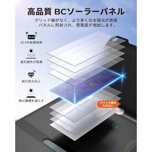BigBlue ソーラーパネル ソーラー充電器 22W USB-A/Type-Cポート 小型 超軽量383g 折り畳み式 ソーラーチャージャー |  | 02