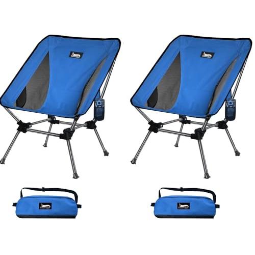 DesertFox キャンプ椅子 2個セット アウトドア チェア 2WAY 高さ調節