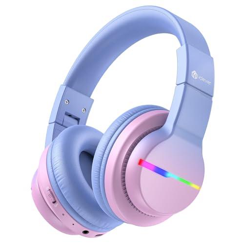 iClever 子供用ヘッドフォン Bluetoothヘッドフォン ワイヤレス キッズヘッドフォン 音量制限付き（74/85 dBA） 45Hプ | 