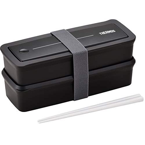 サーモス 弁当箱 2段 フレッシュランチボックス 980ml ブラック DJS-980W BK | 