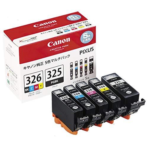 Canon インクタンクBCI-326 (BK/C/M/Y) + BCI-325 マルチパック BCI-326+325/5MP | 