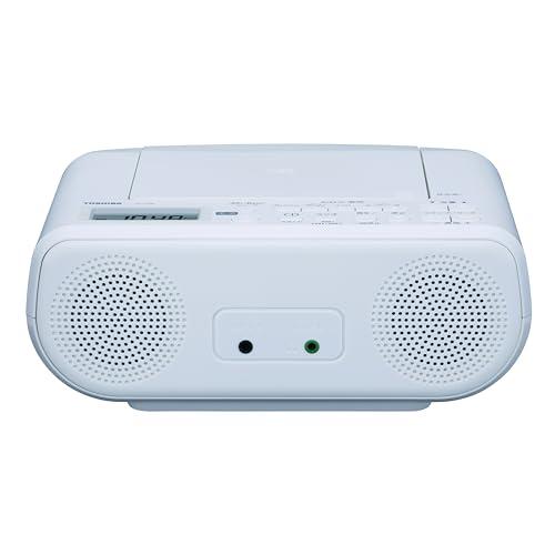 TOSHIBA(東芝) CDラジオ TY-C160(W) 語学学習 軽量 コンパクト イヤホン端子 スリープタイマー | 