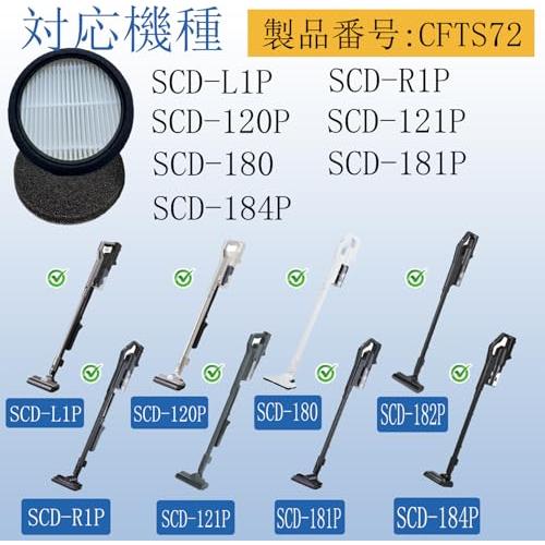 CFTS72 アイリスオーヤマ 掃除機 フィルターセットSCD-120P SCD-181P SCD-121P SCD-R1P SCD-184P |  | 01