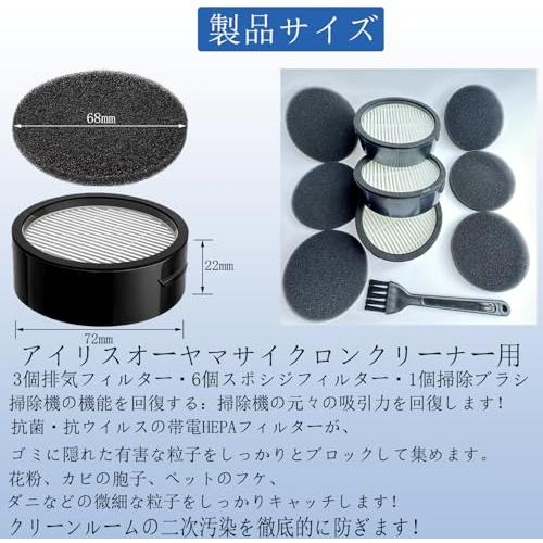 CFTS72 アイリスオーヤマ 掃除機 フィルターセットSCD-120P SCD-181P SCD-121P SCD-R1P SCD-184P |  | 02