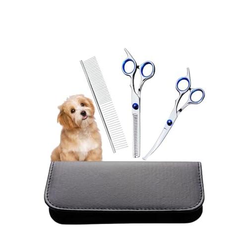 YINKE ペット用 トリミング ハサミ 犬用グルーミングはさみ ペット