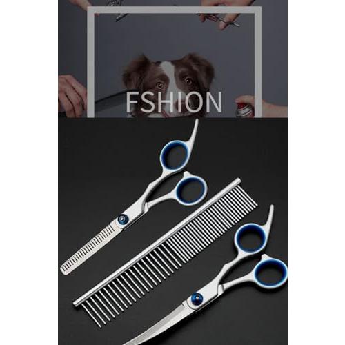 YINKE ペット用 トリミング ハサミ 犬用グルーミングはさみ ペット