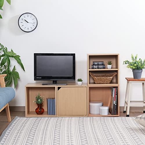 不二貿易(Fujiboeki) キューブボックス オープンラック 幅34.5×奥行29.5×高さ34.5cm ナチュラル 収納 カラーボックス |  | 01